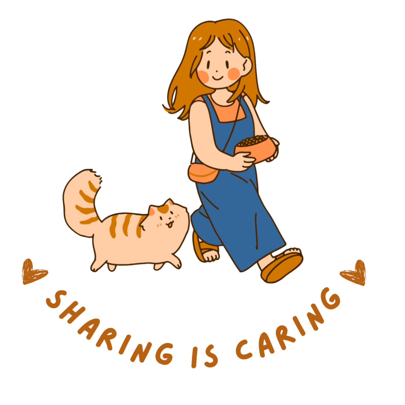 Sharing is caring - cotton bio wash regular Fit T Shirt